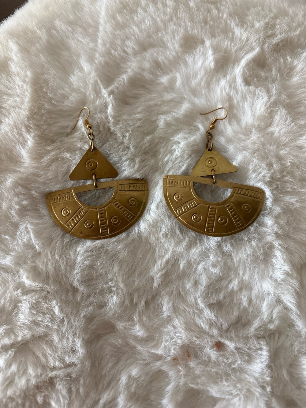 Gold Geometric Dangle Earrings - Women Jewelry